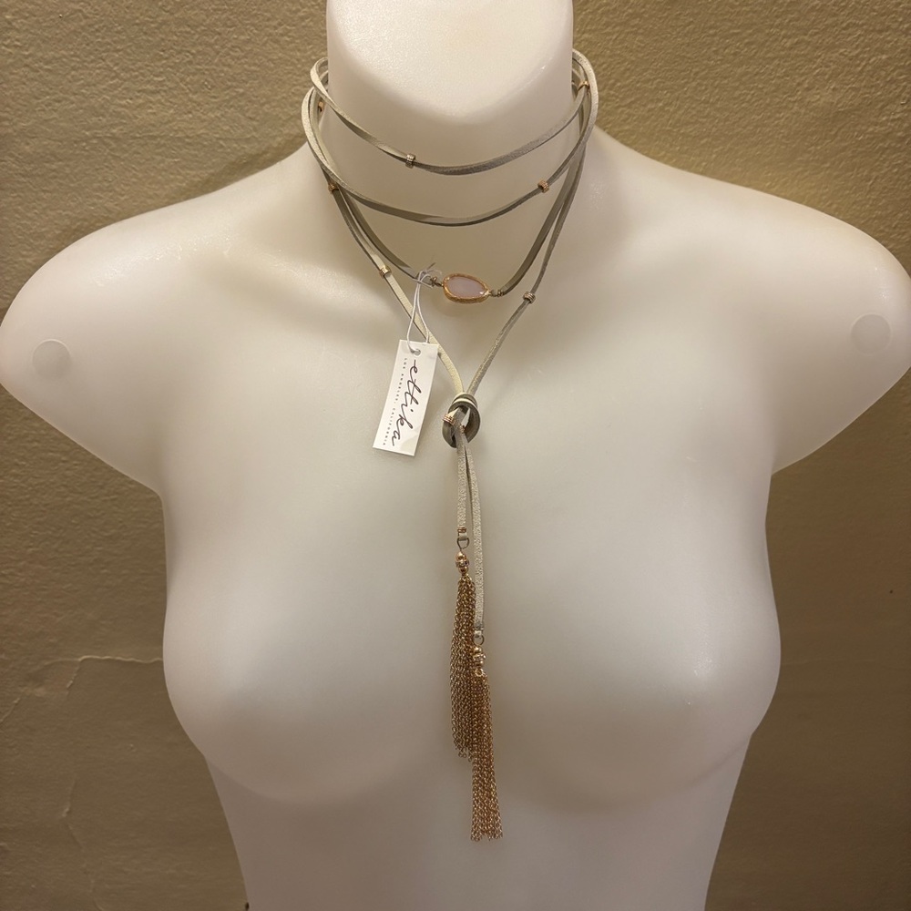 NEW Ettika Boho Necklace Adjustable Tie Closure